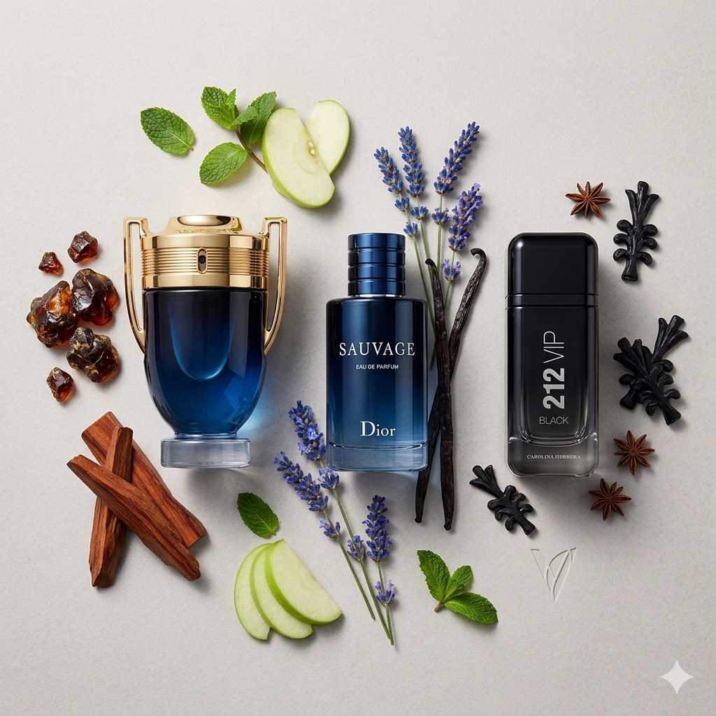 212 VIP, Invictus Parfum, Sauvage Dior